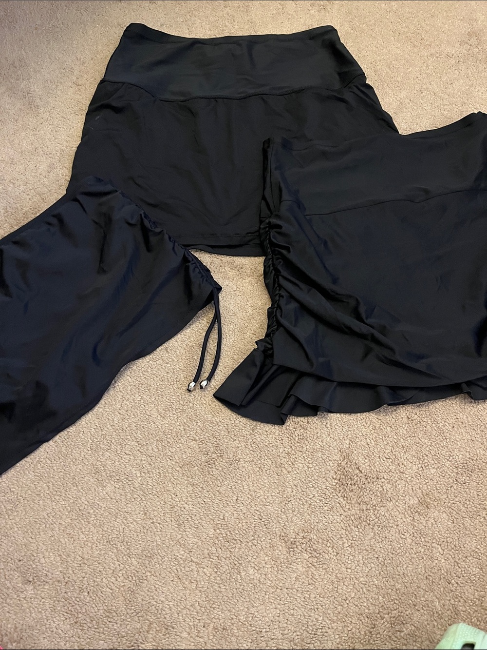 Women Black Swim Skirts